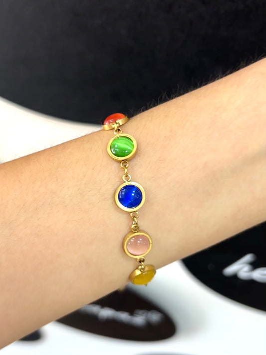 Pulsera piedra colores